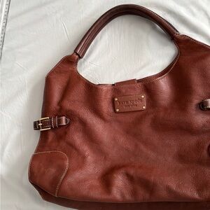 Kate Spade Chestnut Leather Hobo Bag large